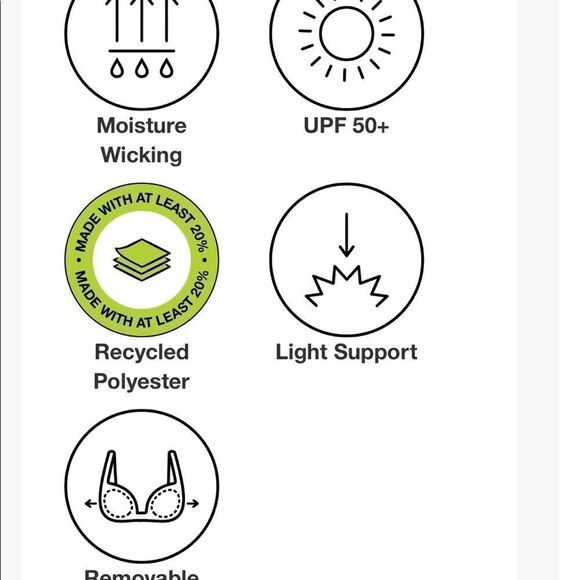 All in Motion Light Support Longline Strappy Sports Bra    - Picture 7 of 7